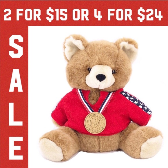 Other - 🔴 1995 USA Team Leggie stuffed teddy bear